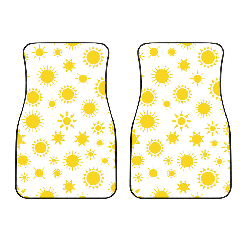 Sun Pattern Front Car Mats