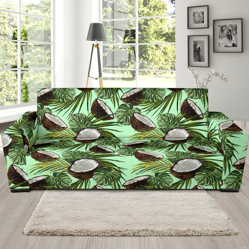 Coconut Pattern Print Design 02 Sofa Slipcover