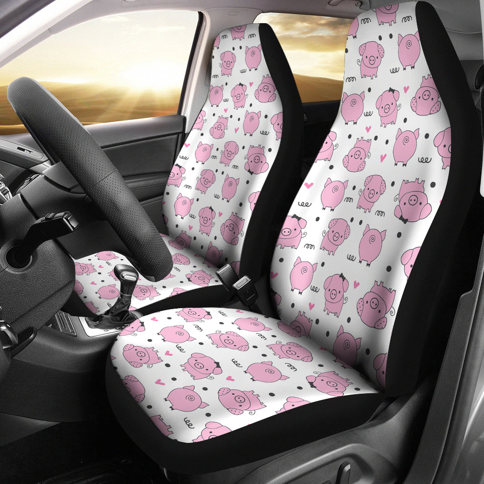 Pig Pattern Print Design 03 Universal Fit Car Seat Covers