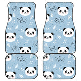 Cute Panda Pattern Front And Back Car Mats