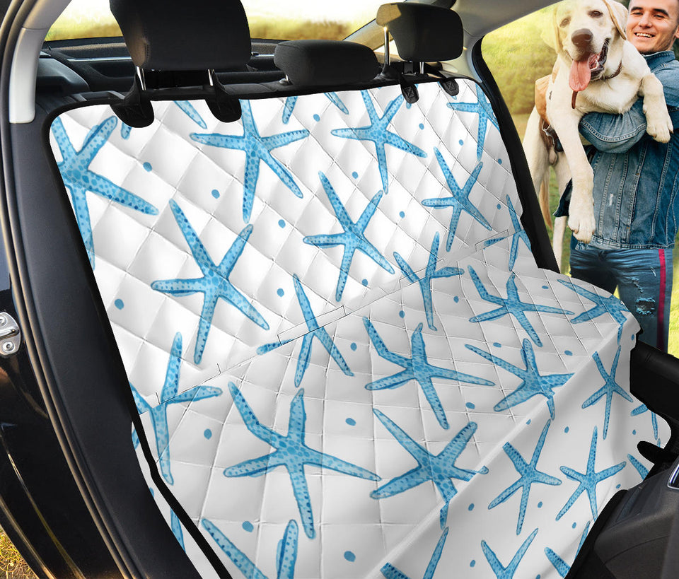 Watercolor Starfish Pattern Dog Car Seat Covers