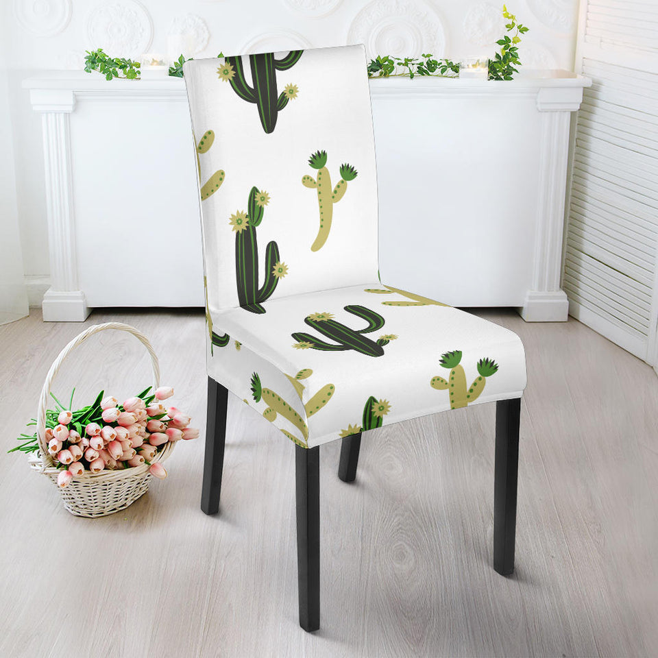 Cute Cactus Pattern Dining Chair Slipcover
