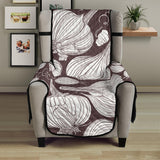 Garlic bulb dark background Chair Cover Protector