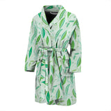 Green Peas Pattern Print Design 01 Men's Bathrobe
