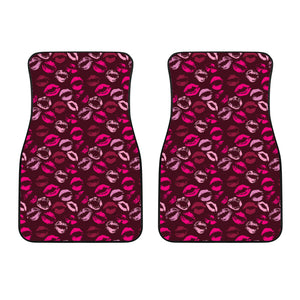 Lips Pattern Print Design 03 Front Car Mats