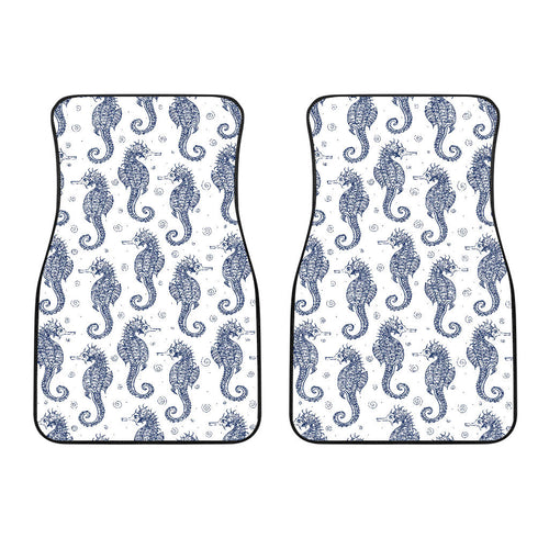 Seahorse Pattern Background Front Car Mats