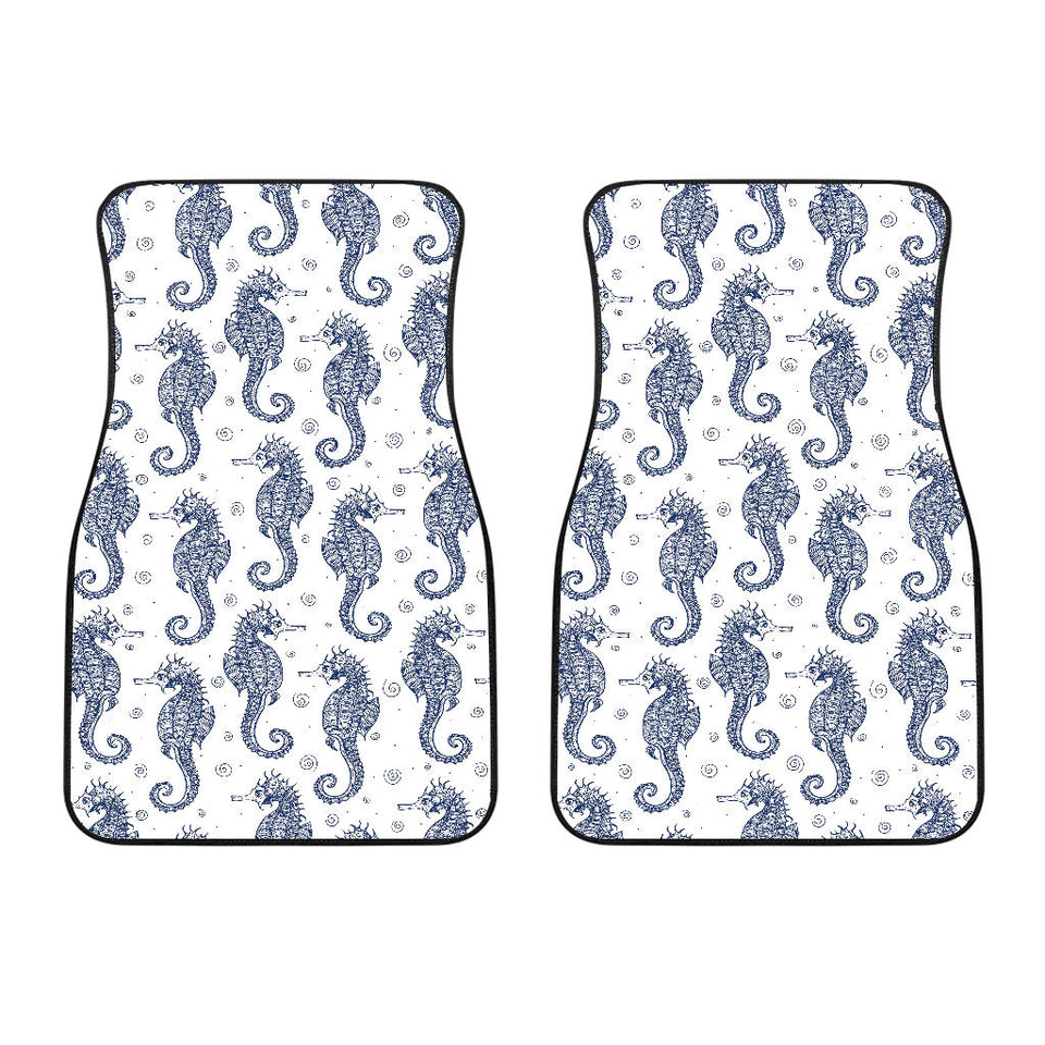 Seahorse Pattern Background Front Car Mats