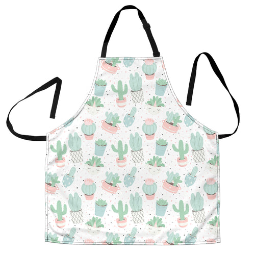 Pastel Colorcactus Pattern Copy Adjustable Apron