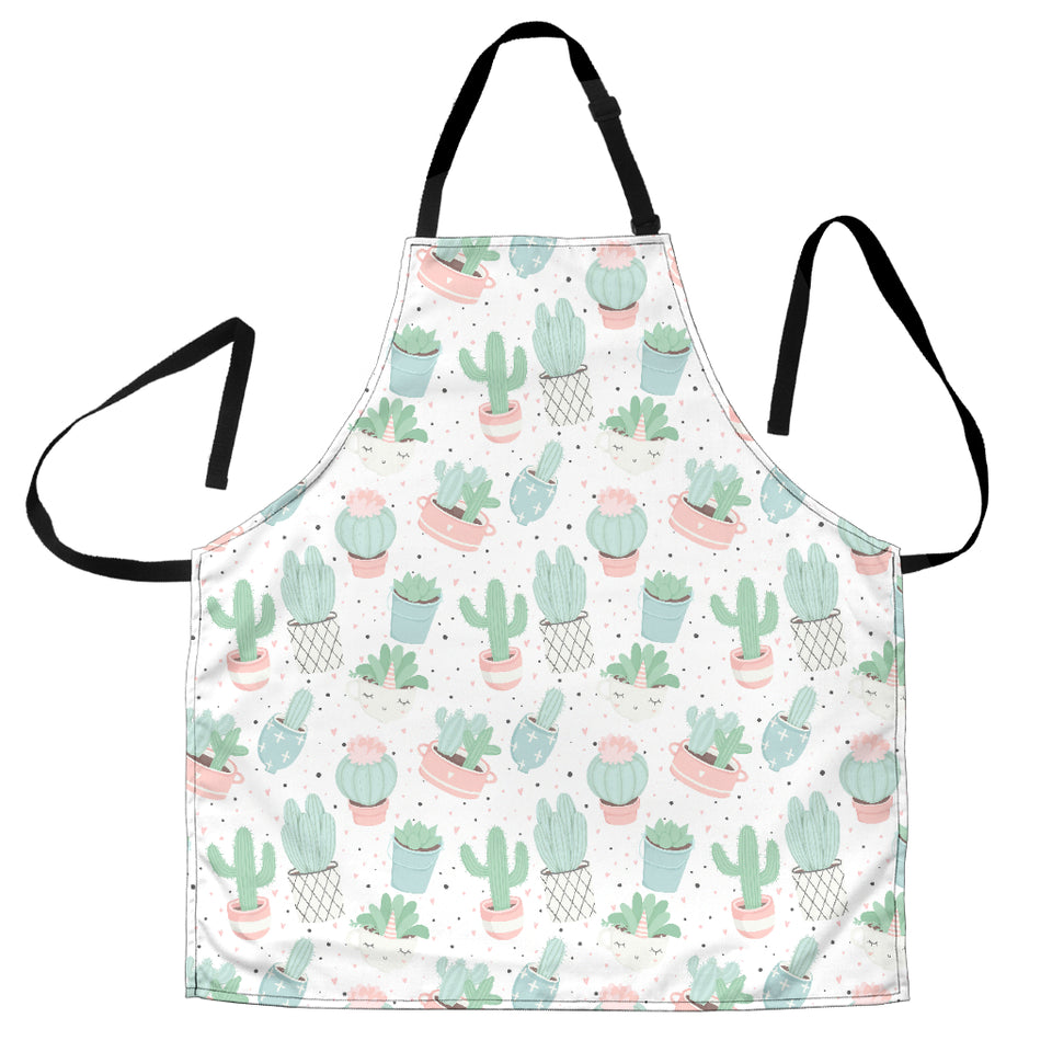 Pastel Colorcactus Pattern Copy Adjustable Apron