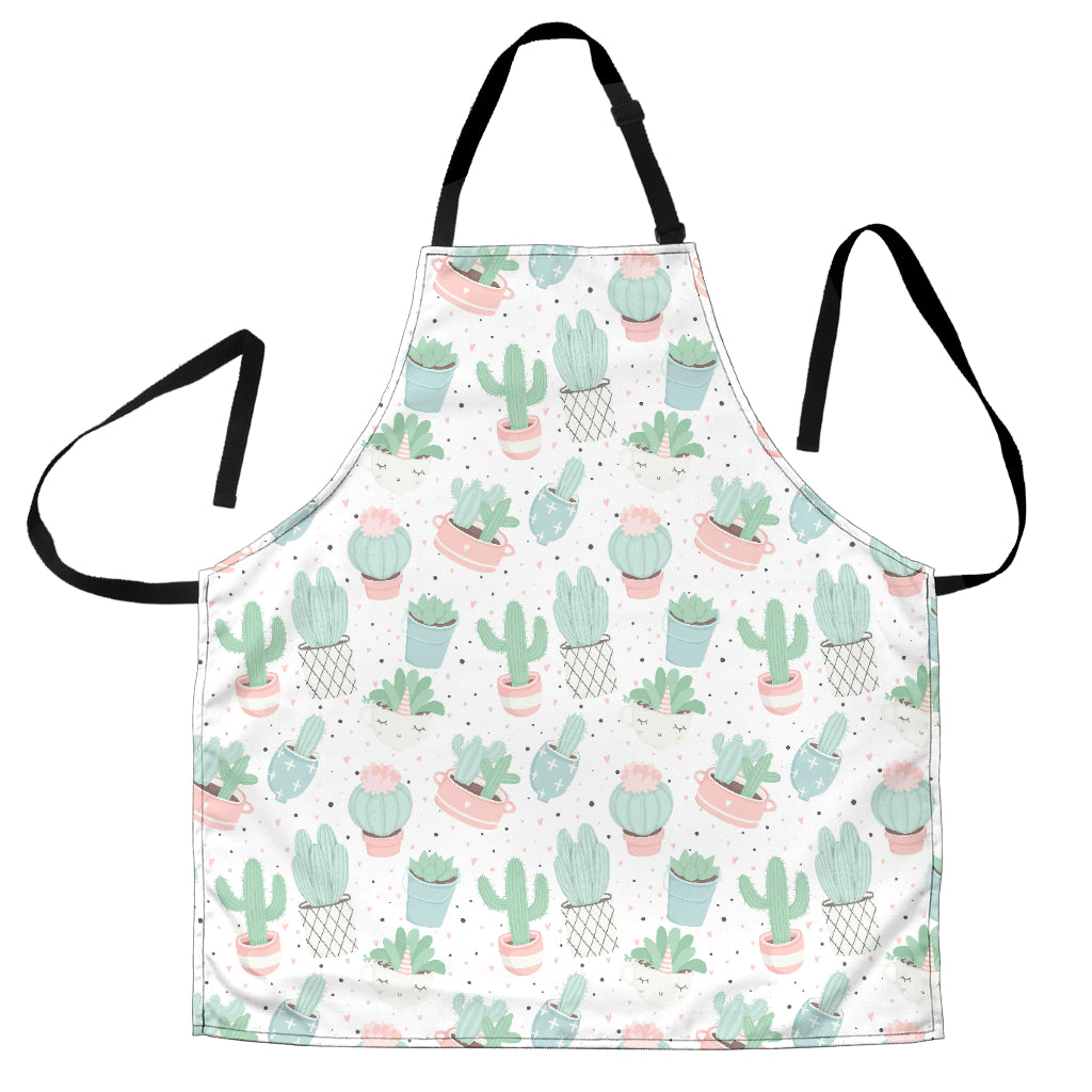 Pastel Colorcactus Pattern Copy Adjustable Apron