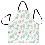 Pastel Colorcactus Pattern Copy Adjustable Apron