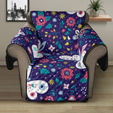 Colorful butterfly flower pattern.eps Recliner Cover Protector