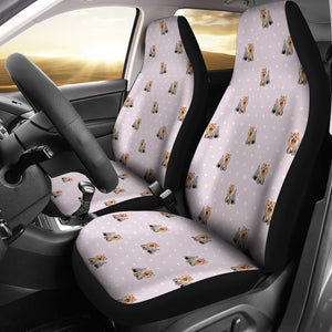 Yorkshire Terrier Pattern Print Design 02 Universal Fit Car Seat Covers