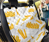 French Fries White Paper Box Pattern Dog Car Seat Covers