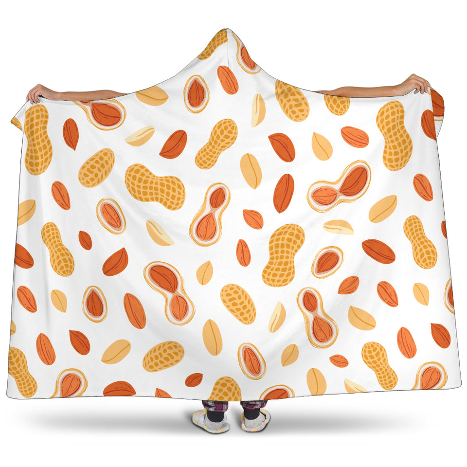 Peanuts Pattern Hooded Blanket