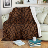 Coffee Bean Pattern Premium Blanket