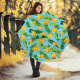 Banana Leaves Banana Design Pattern Umbrella