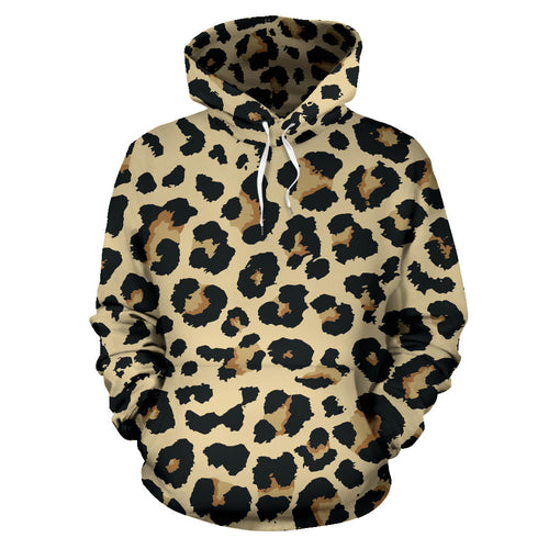 Leopard Print Design Pattern Men Women Pullover Hoodie