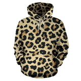 Leopard Print Design Pattern Men Women Pullover Hoodie