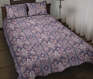 Indian Batik Style pattern Quilt Bed Set
