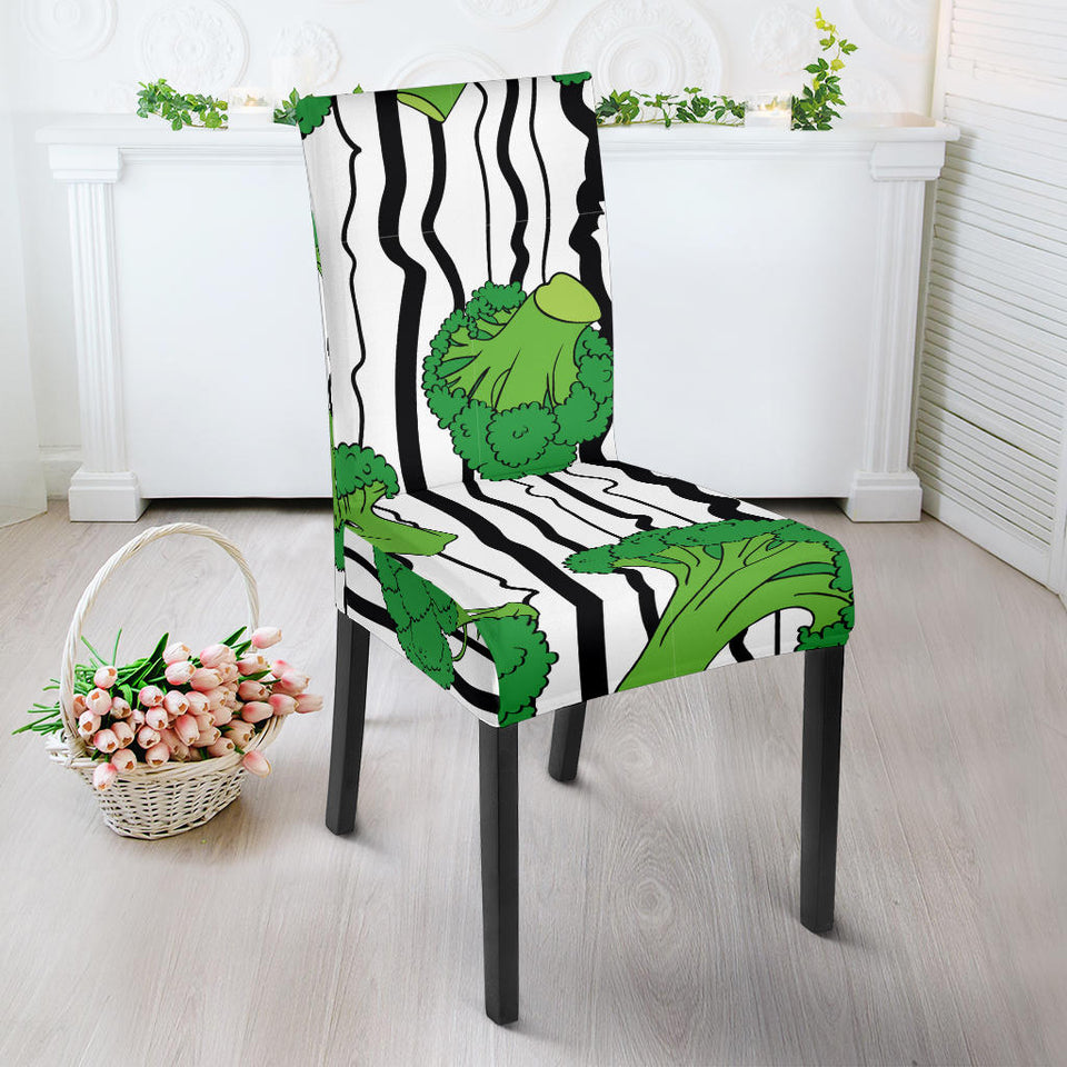 Cool Broccoli Pattern Dining Chair Slipcover
