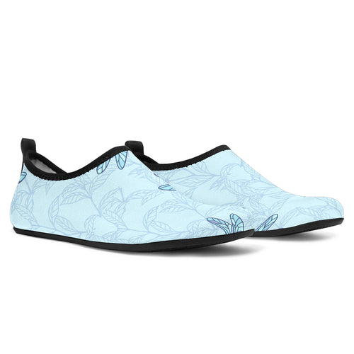 Dragonfly Pattern Blue Background Aqua Shoes