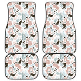 Cute Mermaid Pattern Front And Back Car Mats