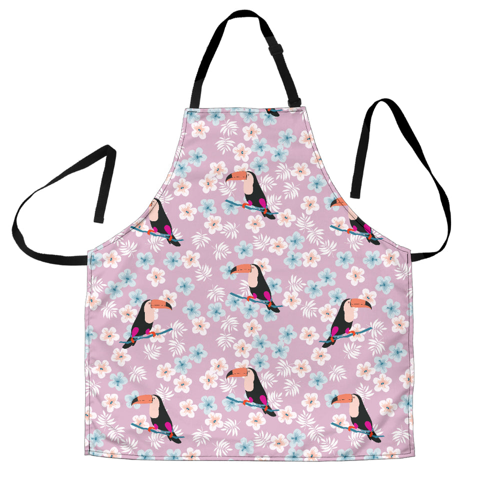 Beautiful Toucan Flower Leaves Adjustable Apron