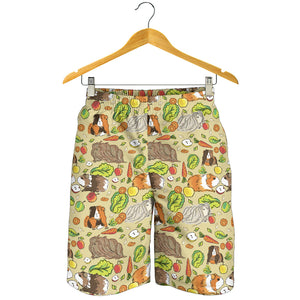 Guinea Pig Pattern Print Design 04 Men Shorts