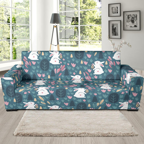 Cute Rabbit Pattern Sofa Slipcover