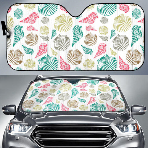 Colorful Shell Pattern Car Sun Shade