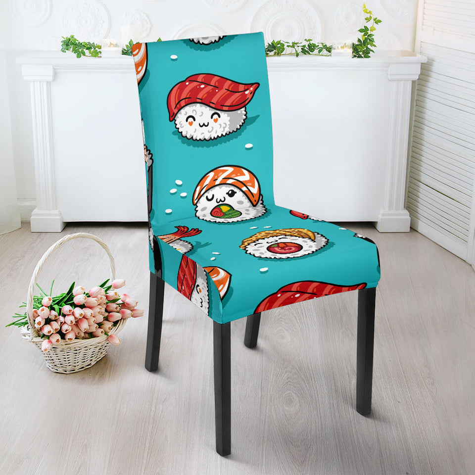 Cute Sushi Pattern Dining Chair Slipcover
