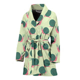 Snail Pattern Print Design 04 Women's Bathrobe