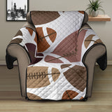 American football ball pattern Recliner Cover Protector