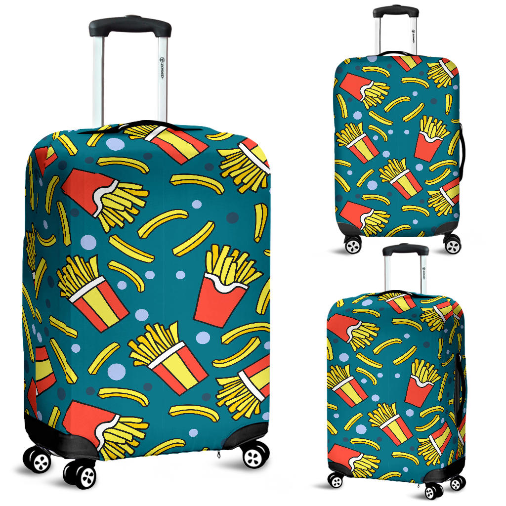 French Fries Red Paper Box Pattern Luggage Covers