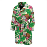 Coconut Pattern Print Design 01 Men's Bathrobe