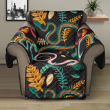 Colorful snake plant pattern Recliner Cover Protector