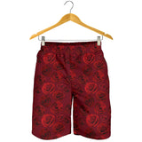 Rose Pattern Print Design 03 Men Shorts