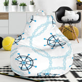 Nautical Steering Wheel Chain Bean Bag Cover