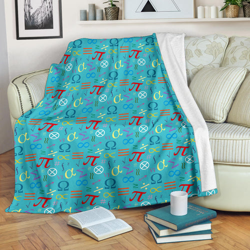 Math Pattern Print Design 02 Premium Blanket