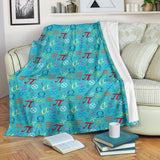 Math Pattern Print Design 02 Premium Blanket