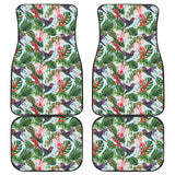 Hummingbird Pattern Print Design 05 Front and Back Car Mats