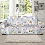 Cute Llama Alpaca Pattern Sofa Slipcover