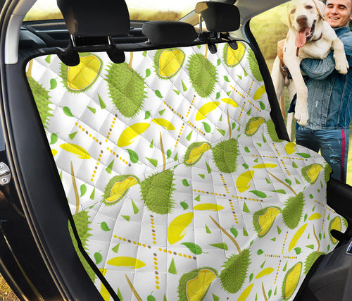 Durian Pattern Background Dog Car Seat Covers
