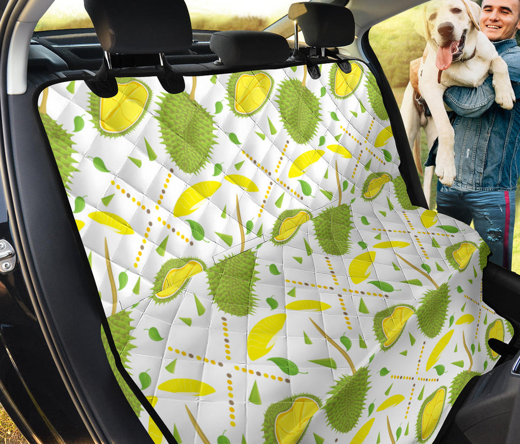 Durian Pattern Background Dog Car Seat Covers