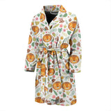 Lion Pattern Print Design 04 Men's Bathrobe