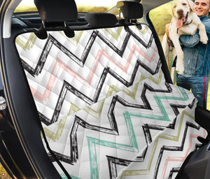 Zigzag  Chevron Paint Pattern Dog Car Seat Covers