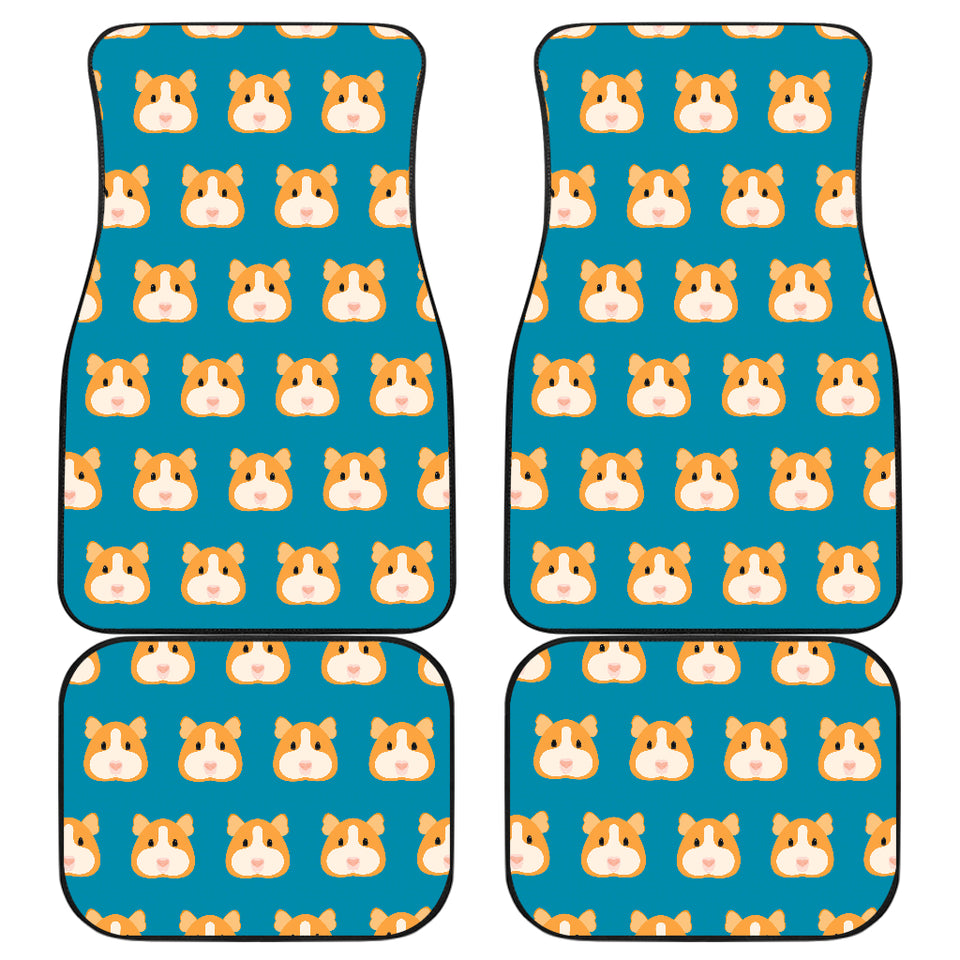 Guinea Pig Pattern Print Design 03 Front and Back Car Mats