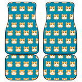 Guinea Pig Pattern Print Design 03 Front and Back Car Mats