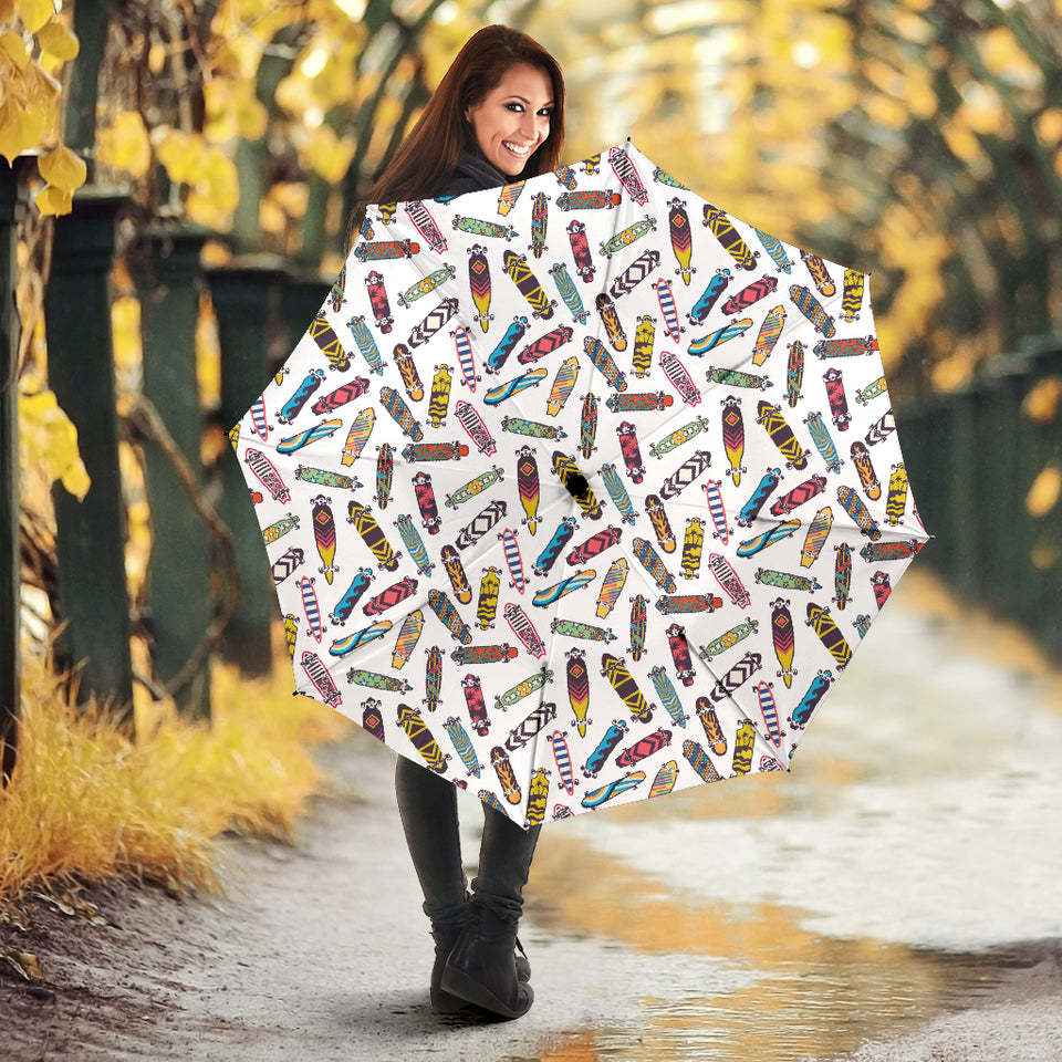 Skate Board Pattern Print Design 05 Umbrella